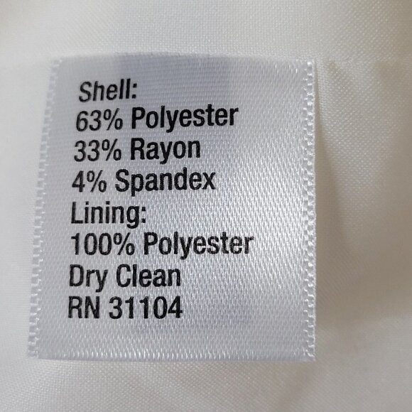 The Limited Blazer Size 24W Open Front Pleated Cuffs Marshmallow Color Buttons - Picture 7 of 13